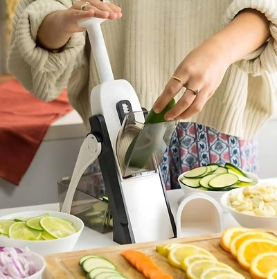 5 in-1 Multifunctional Manual Mandolin Vegetable Slicer Cutter Food & Chopper