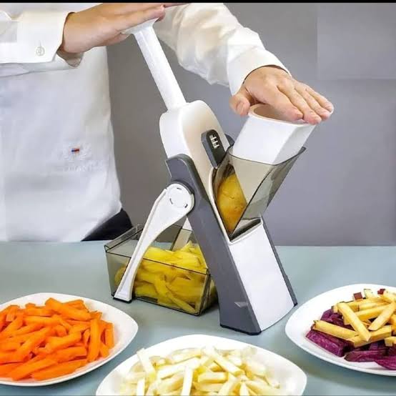 5 in-1 Multifunctional Manual Mandolin Vegetable Slicer Cutter Food & Chopper